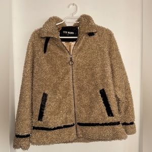 Steve Madden Sherpa Teddy Aviator Jacket Sz. Medium